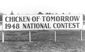 chicken of tomorrow 1948 national contest sign