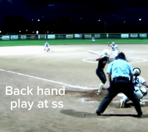 Backhand play at shortstop — 2026 season opener