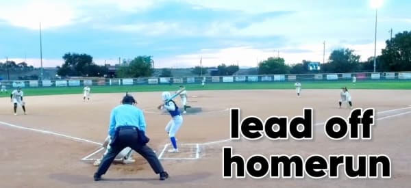 Lead-off home run