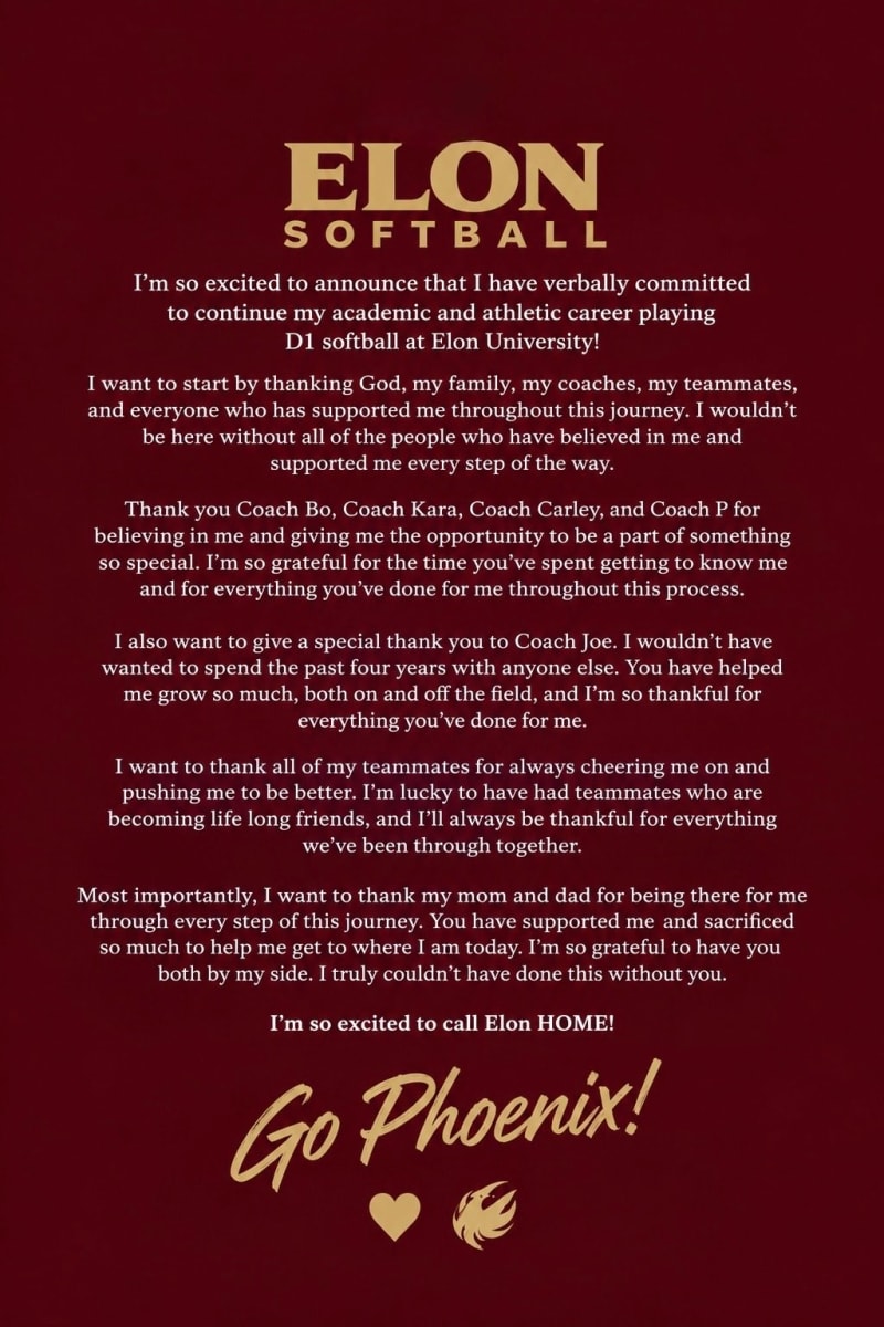 Maddie's commitment announcement