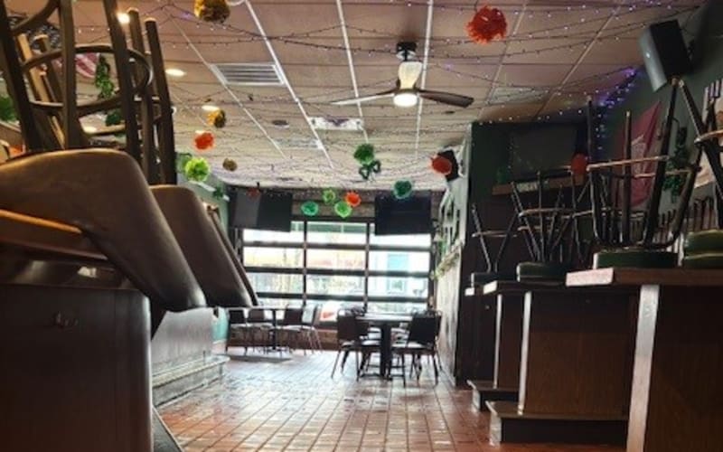 Morgan's Bar after machine scrubbing
