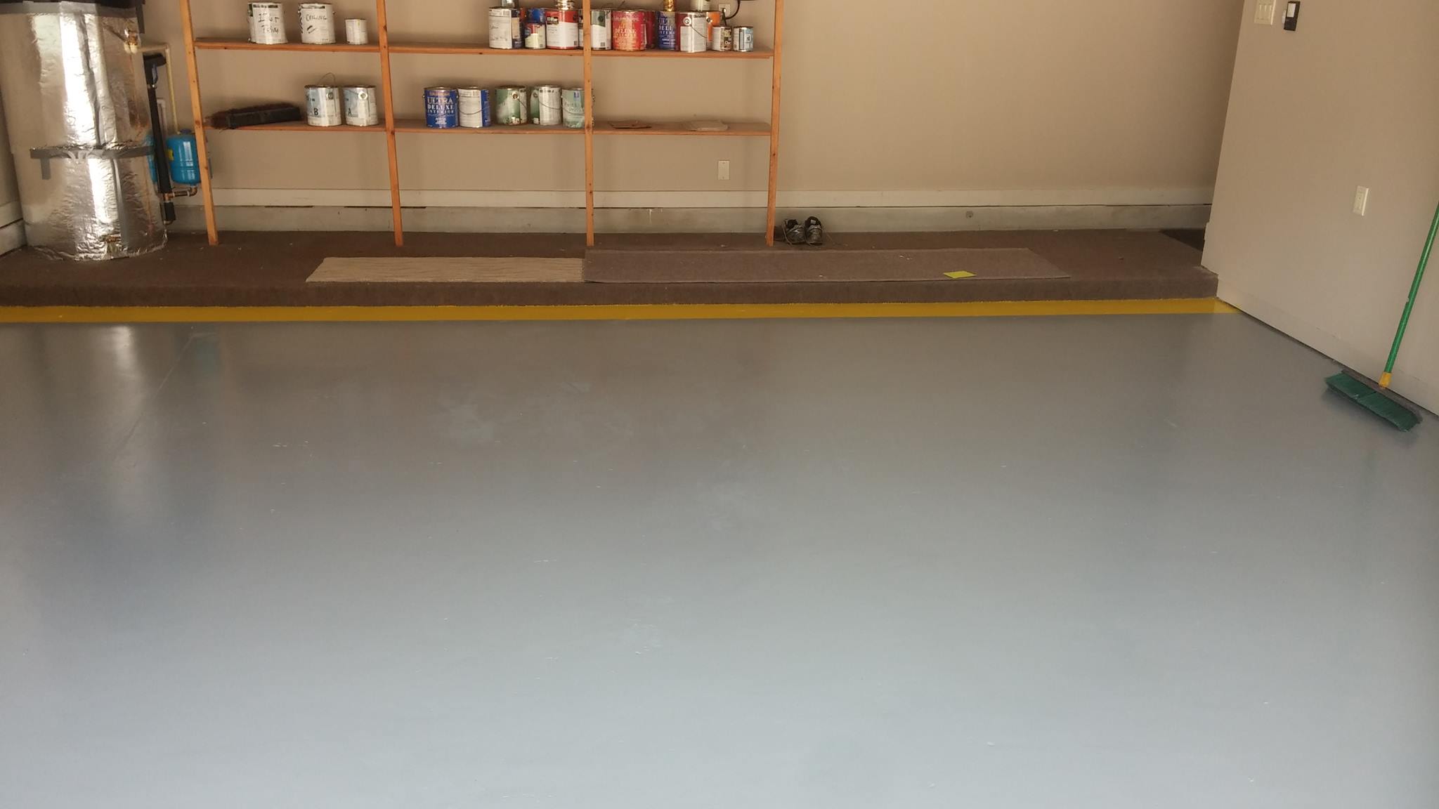 garage floor painted