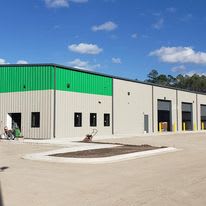 warehouse exterior painted