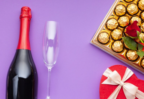 Bottle of Prosecco and Truffles