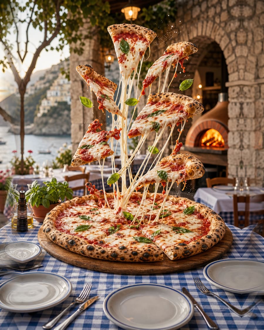 Family pizza, approximately 18 inches