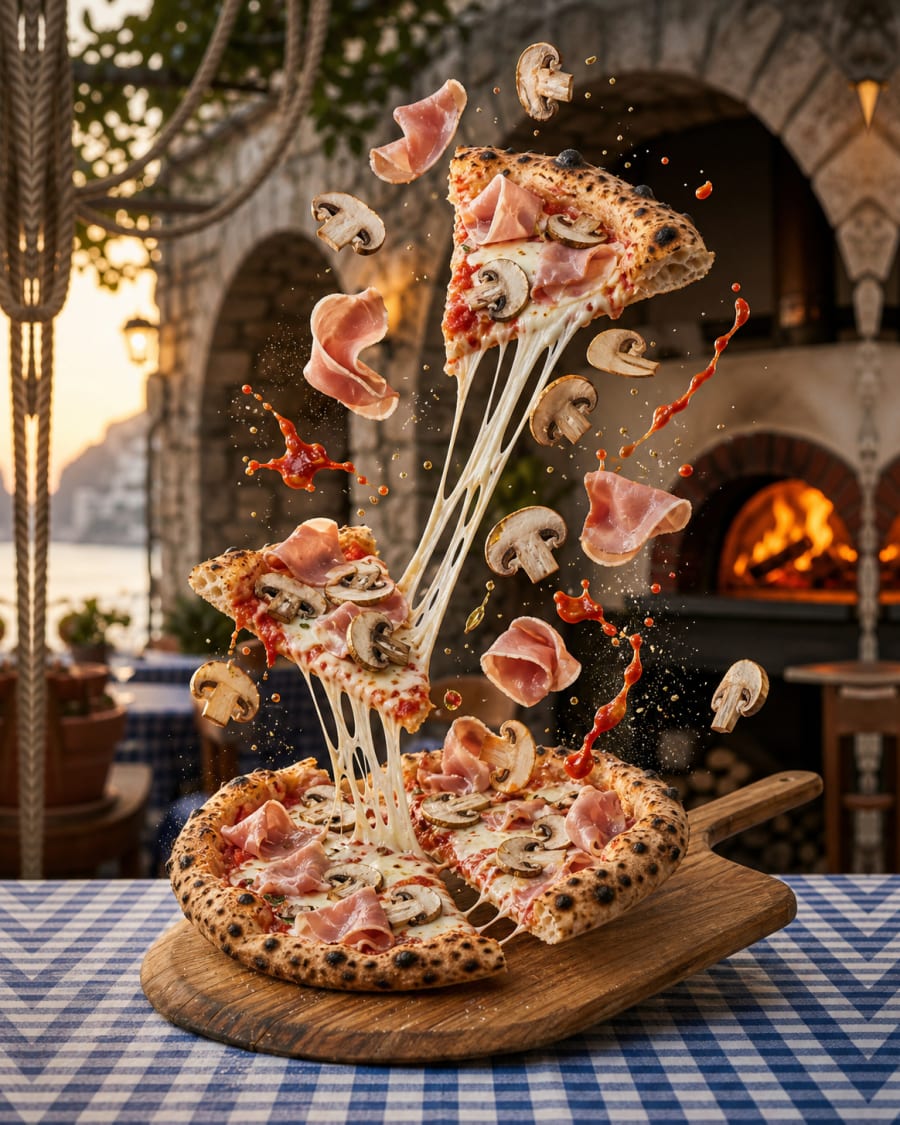 Pizza Prosciutto e Funghi