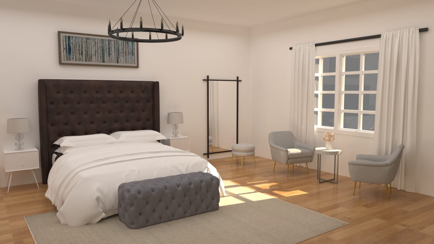 Get Inspiration From Focal Point Headboard Modern Transitional Bedroom