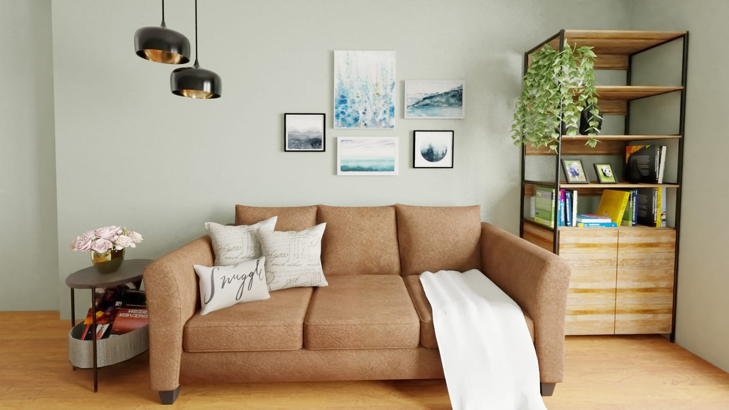 Get Inspiration From Mastering The Art Of Decorating Small Spaces Urban Farmhouse Living Room Design By Spacejoy