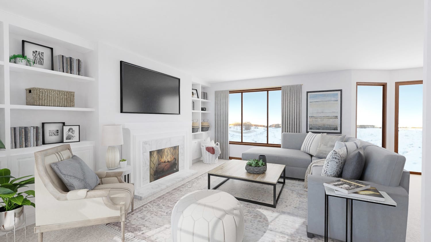 Get Inspiration From Conversational Layout Modern Traditional Living Room Design By Spacejoy