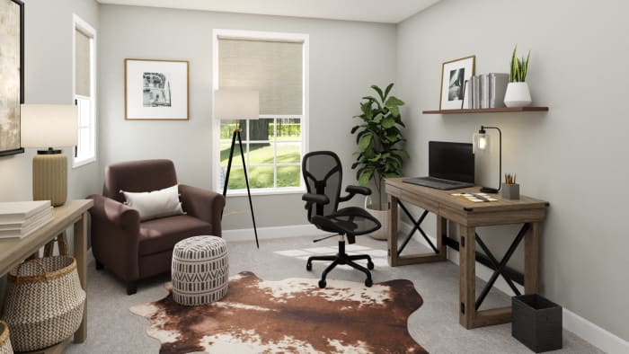 Get Inspiration From Masculine & Industrial: A Rustic Home Office ...