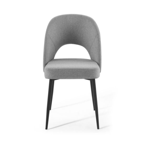 ROSE Kayla Modern Minimalist Back Monochrome Velvet Brass Metal Dining Chair