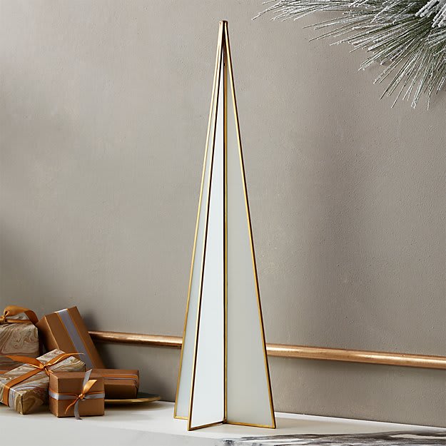 Flash Milk Glass White Tree