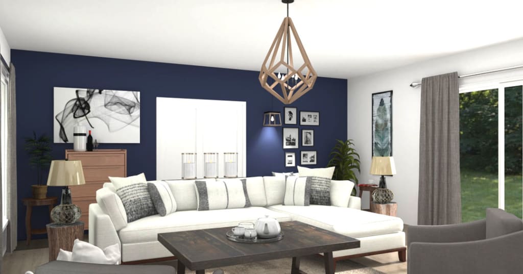 Transitional Living Room