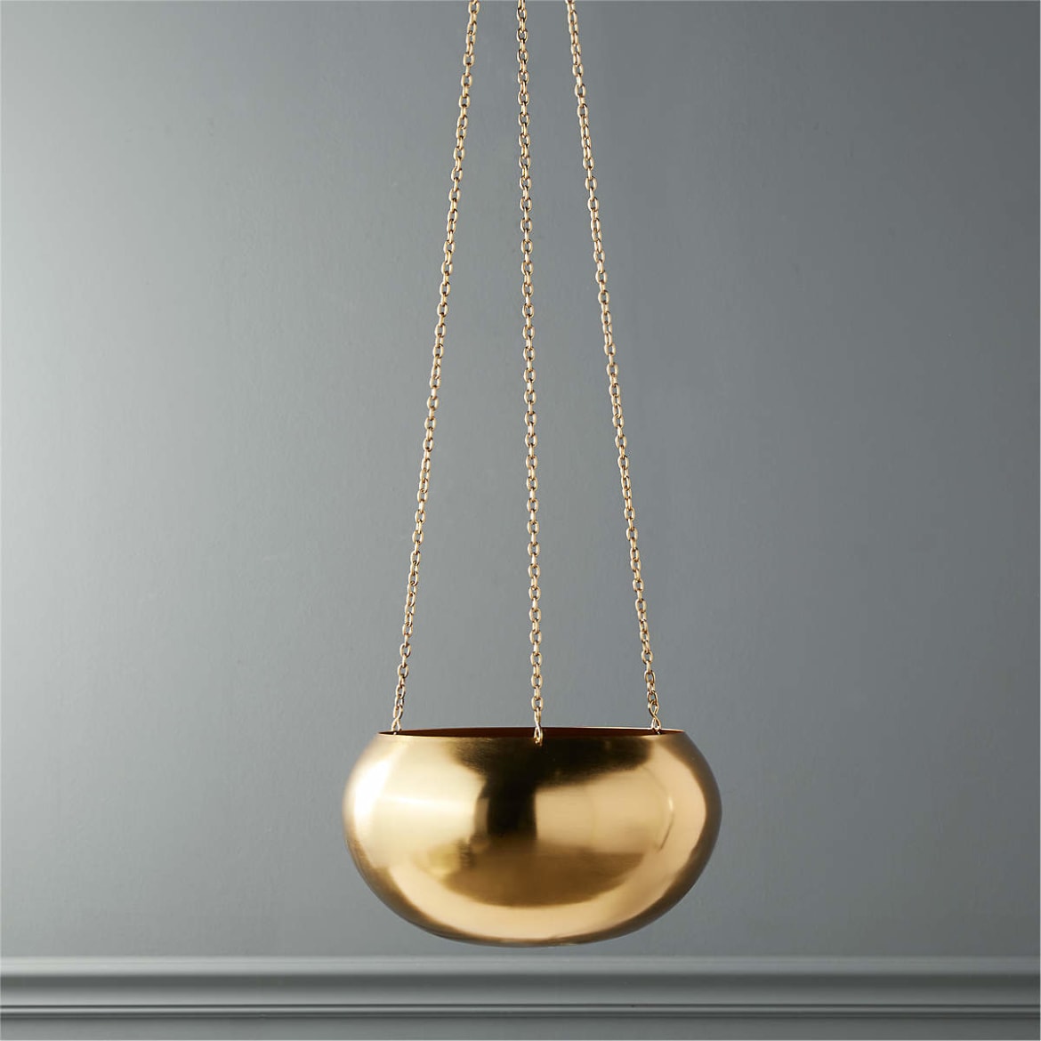 CB2 – Raj Gold Hanging Planter Hanging Planter