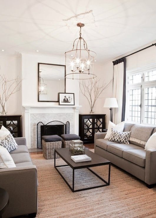 Rustic chic living room