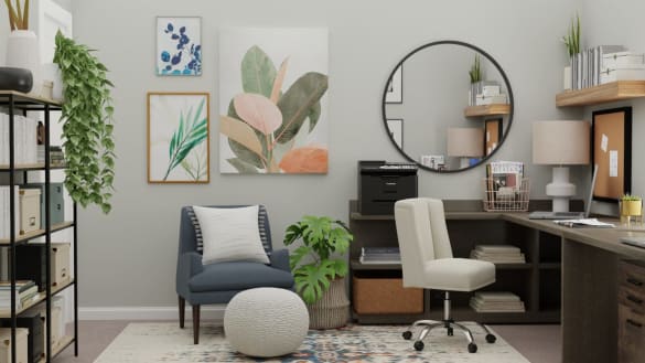 Home of Design with pops of pastel