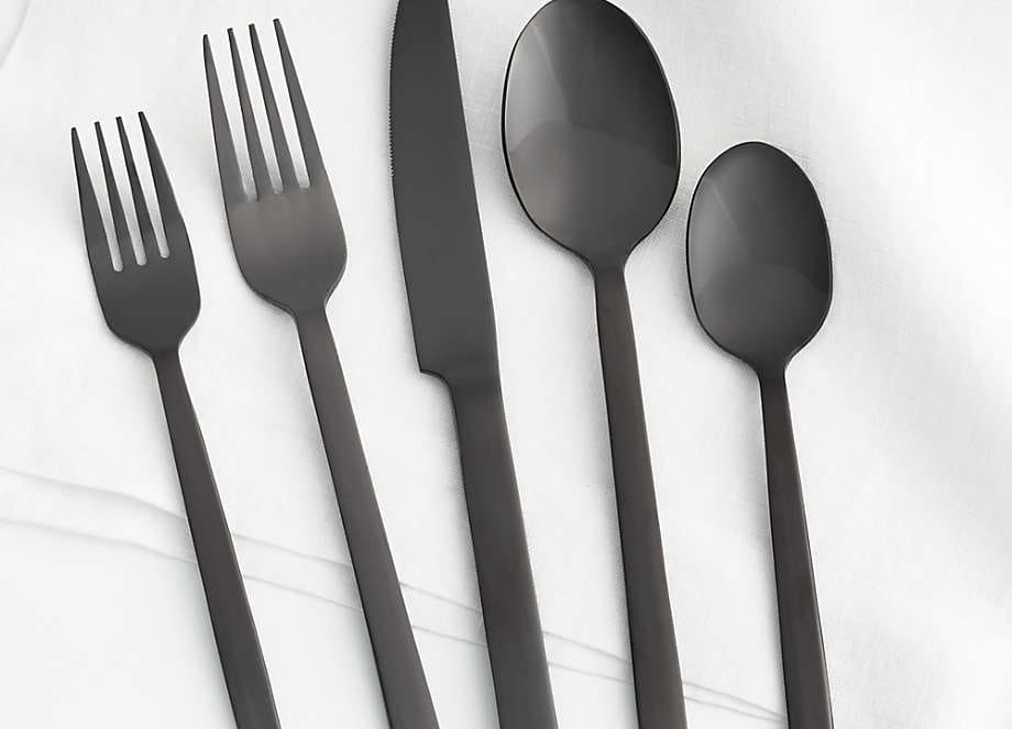 Dex Black 20-Piece Flatware Set