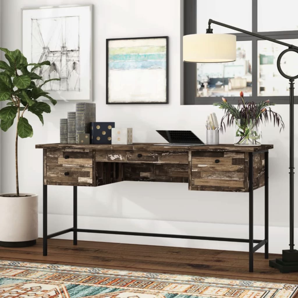 Eclectic modern study table