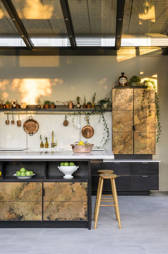 kitchen ideas with copper accents