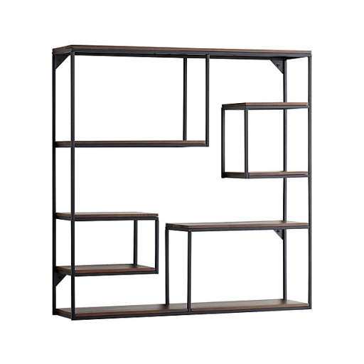 Decker Wood Cube Wall Shelf