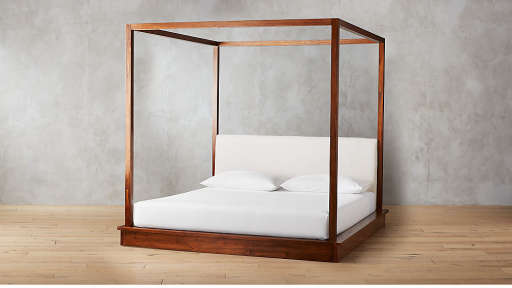 BALI WOOD CANOPY BED KING