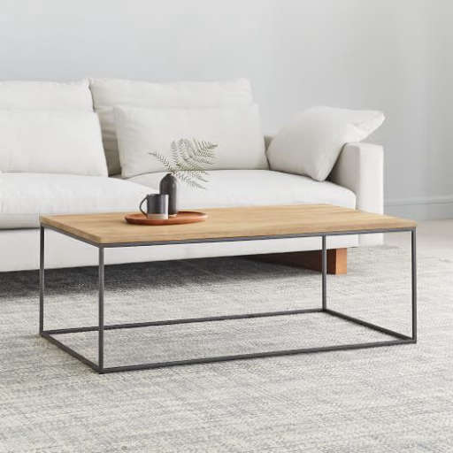 Streamline Coffee Table Whitewashed Mango Wood