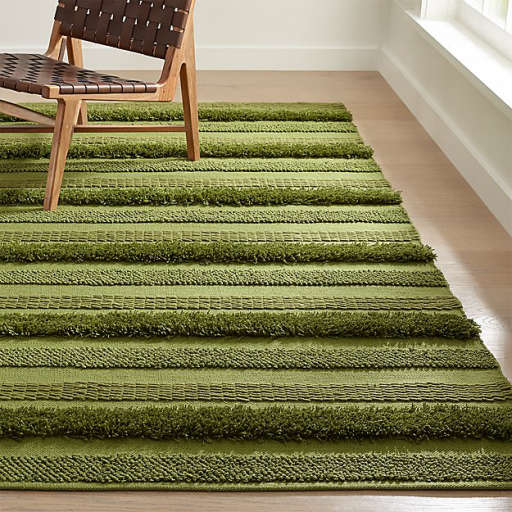 Alma Green Fringe Indoor/Outdoor Rug 8'x10'