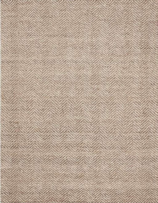 Chevron Hand Loomed Wool Jute Rug9'x12'