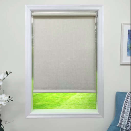 Blackout Linen Roller Shade