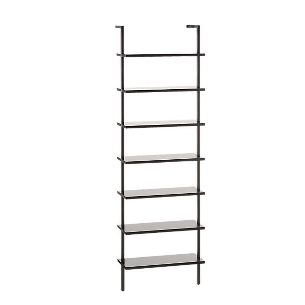 Stairway Black Wall Mounted Bookcase
