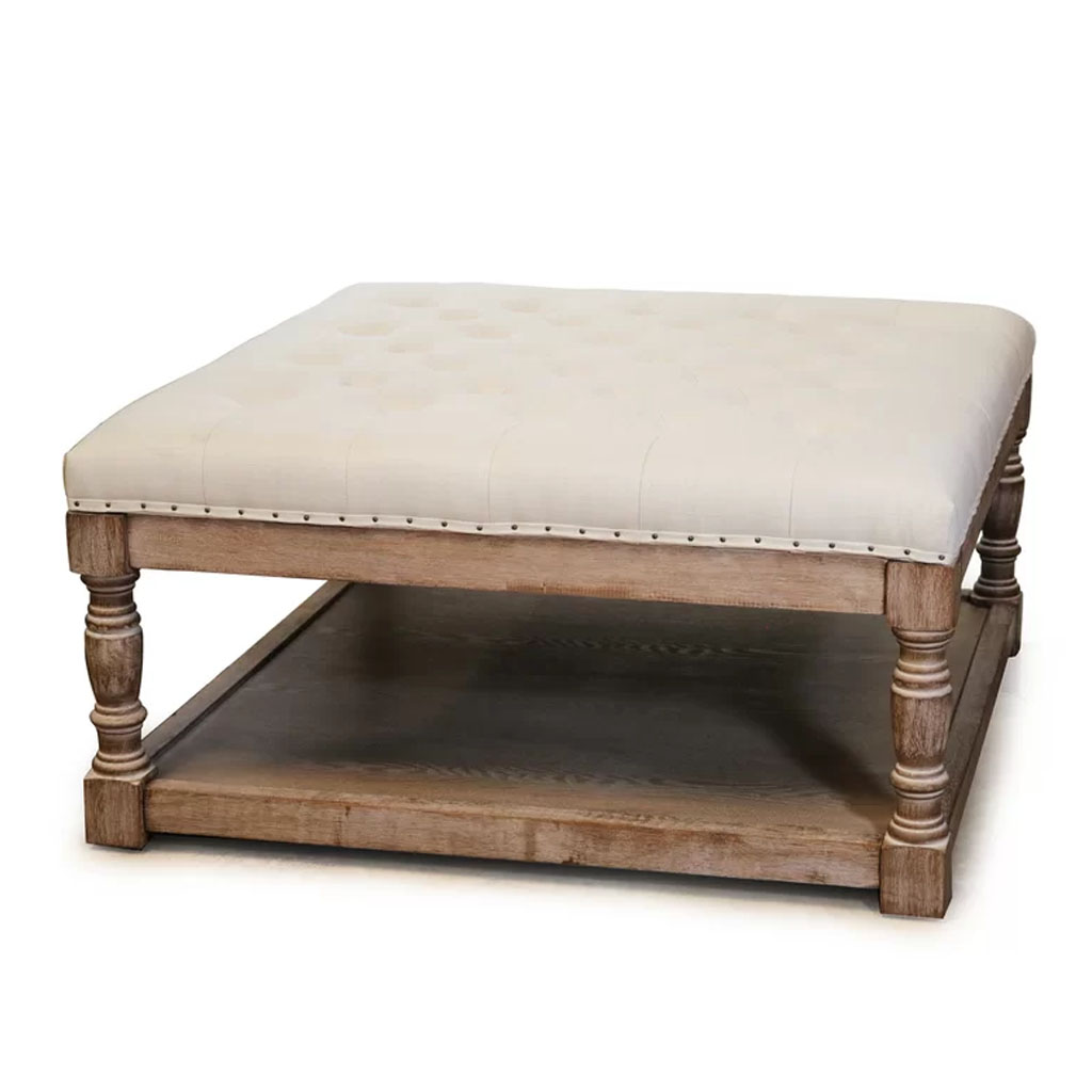 Hailey shelved tufted cocktail ottoman deals