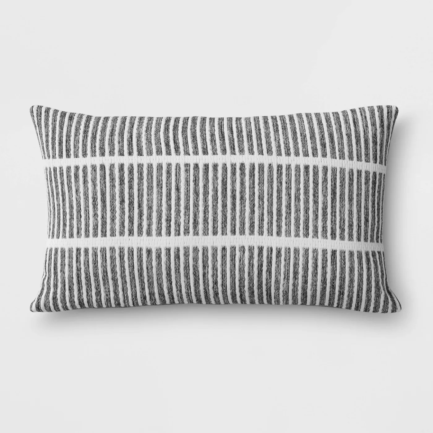 Outdoor Lumbar Throw Pillow Gray