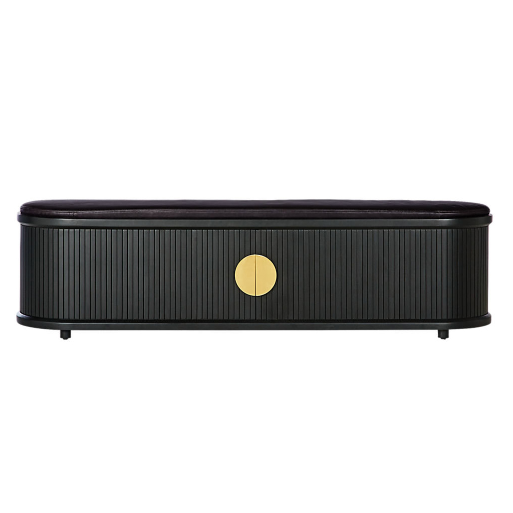 Tambour storage sale bench