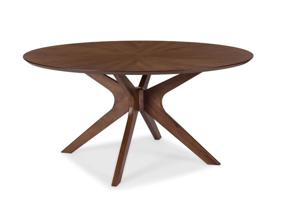 Azur 60" Round Dining Table Walnut