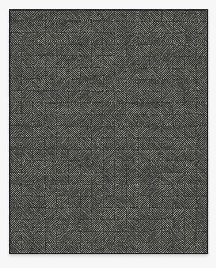 Outdoor Cobblestone Black Rug-8'x10'