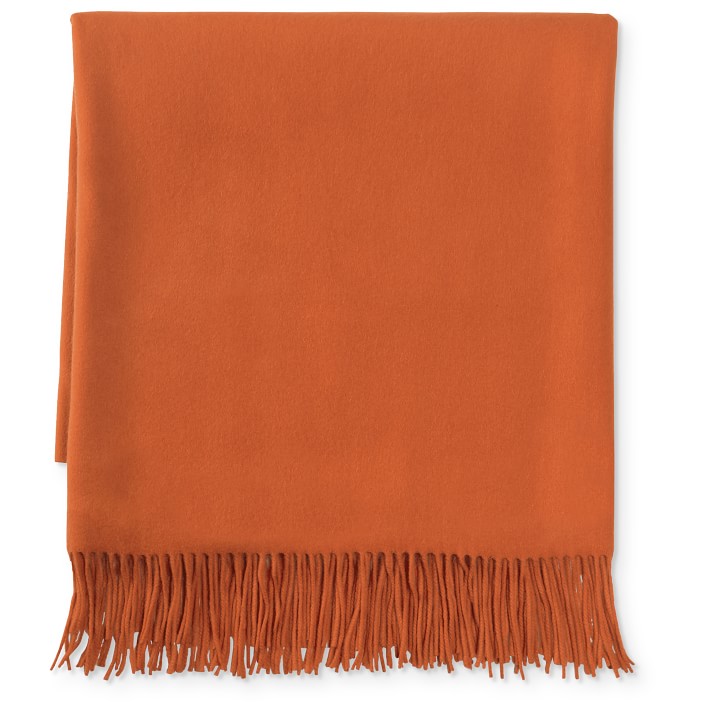 Solid Cashmere Throw