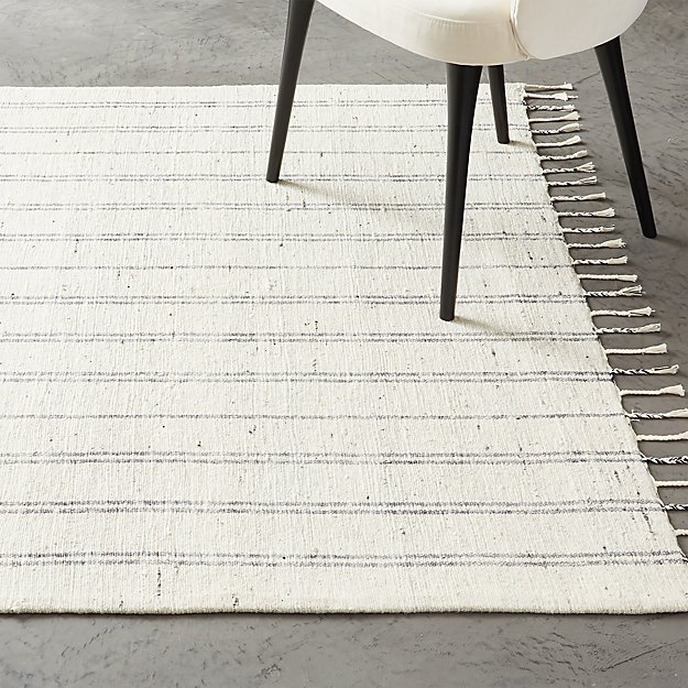 GEORDIE WHITE COTTON RUG