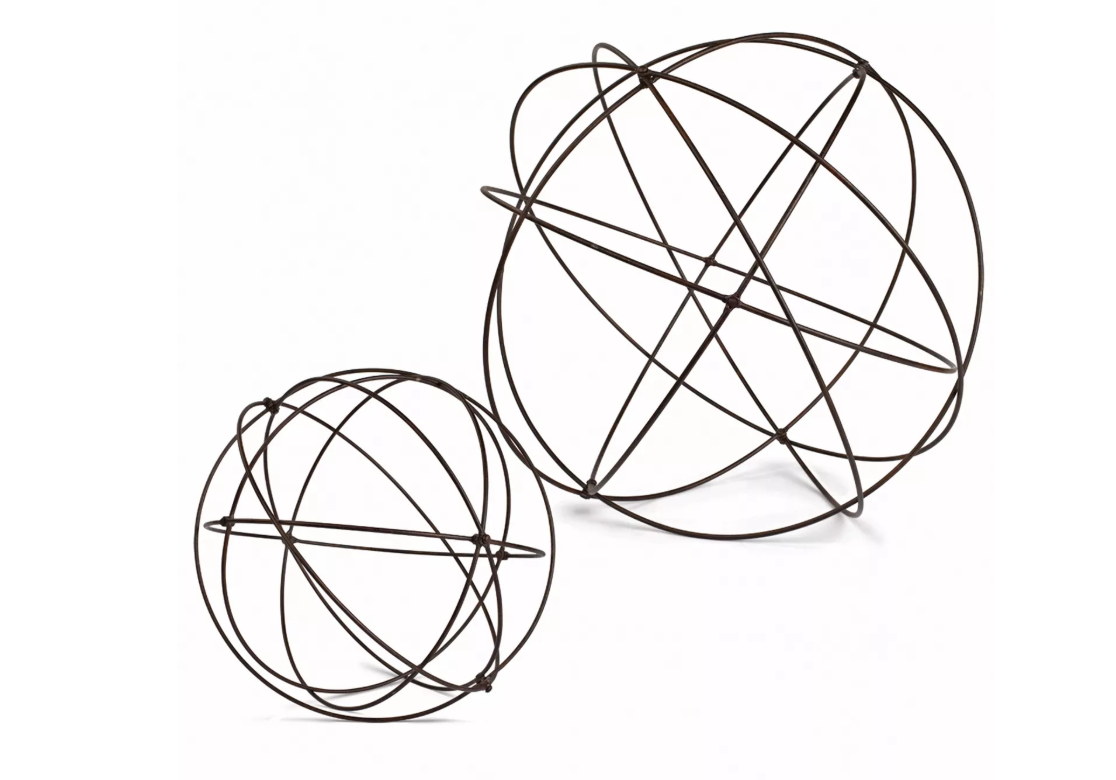 Lone Elm Studios Wire Garden Spheres Small