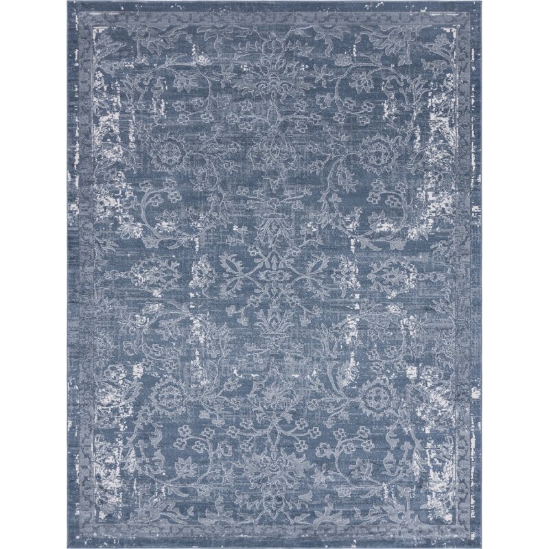 Keyshawn Oriental Blue Area Rug