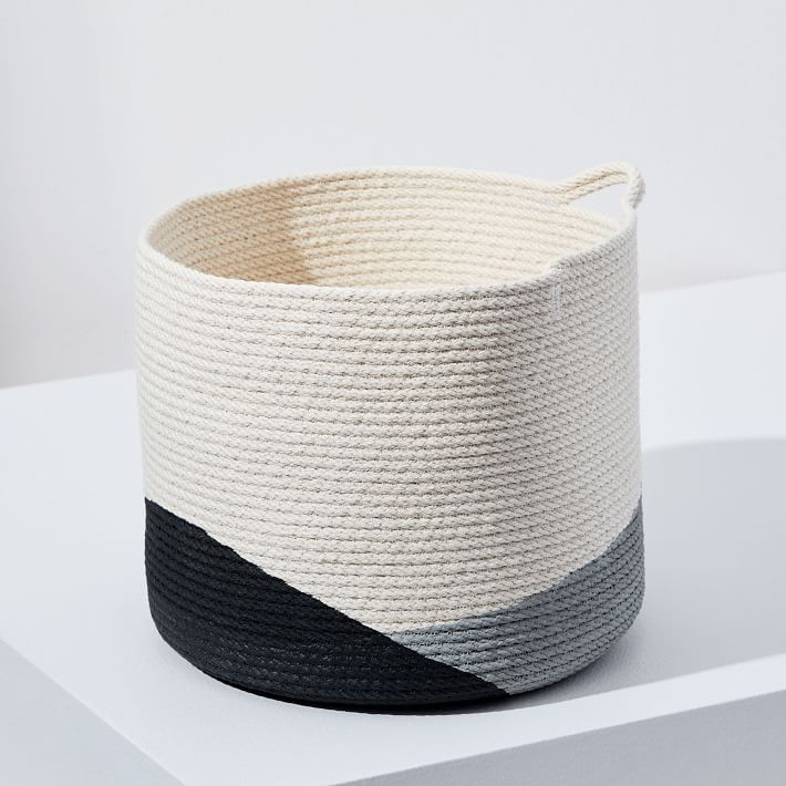 Closed Mondays Woven Bucket Basket