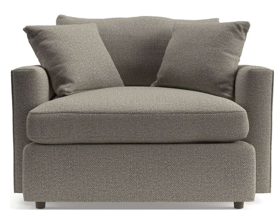 Crate and barrel lounge ii chair and a half sale