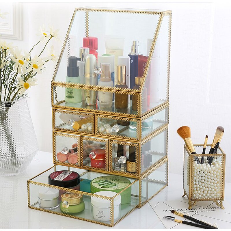 Condon Glass Makeup Organizer
