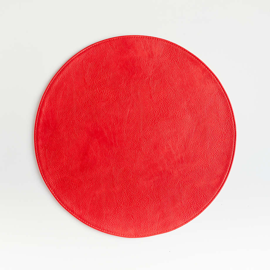 Maxwell Red Round EasyCare Placemat