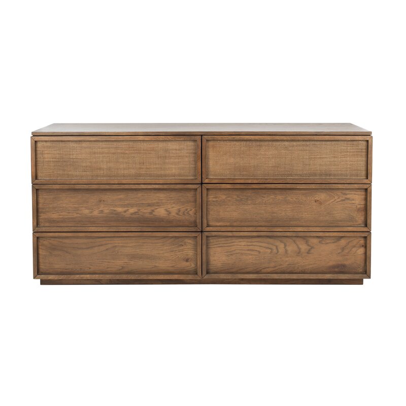 Imogen Wood 6 Drawer Double Dresser