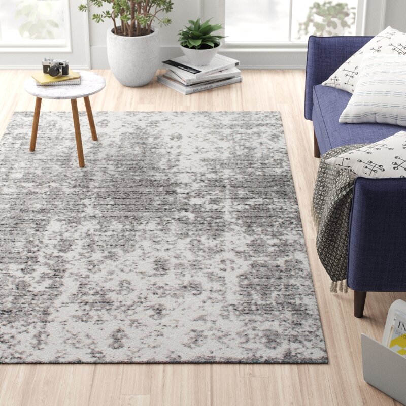 Waterbury Abstract Gray Area Rug4'x4'