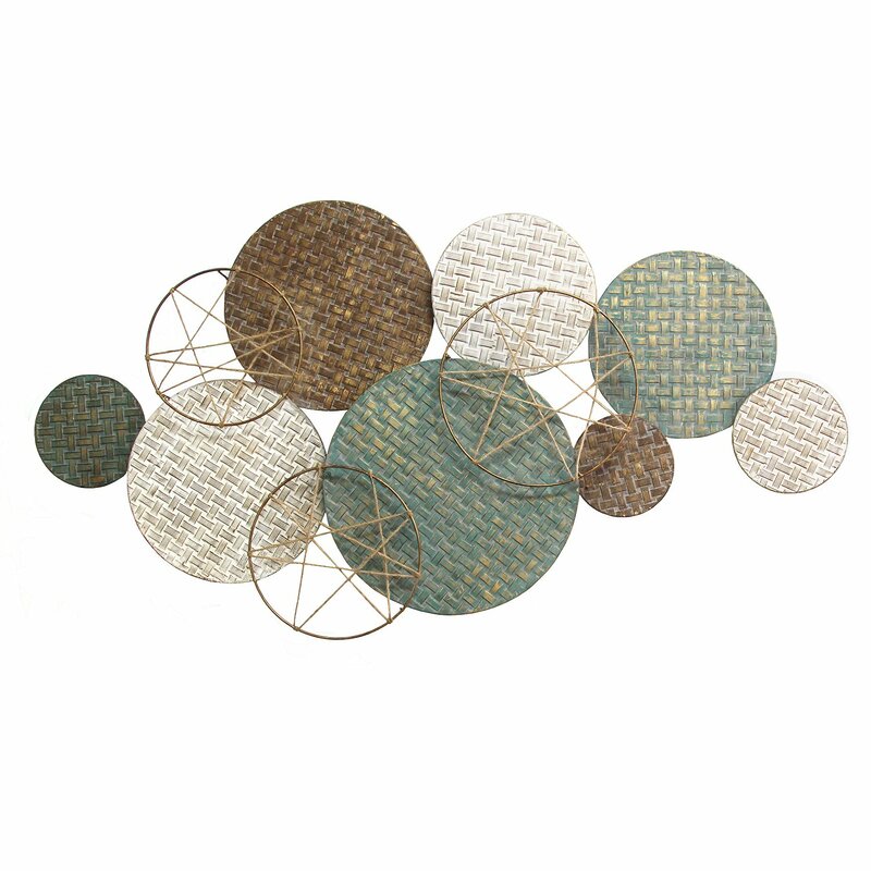 Woven Texture Metal Plate Wall Decor