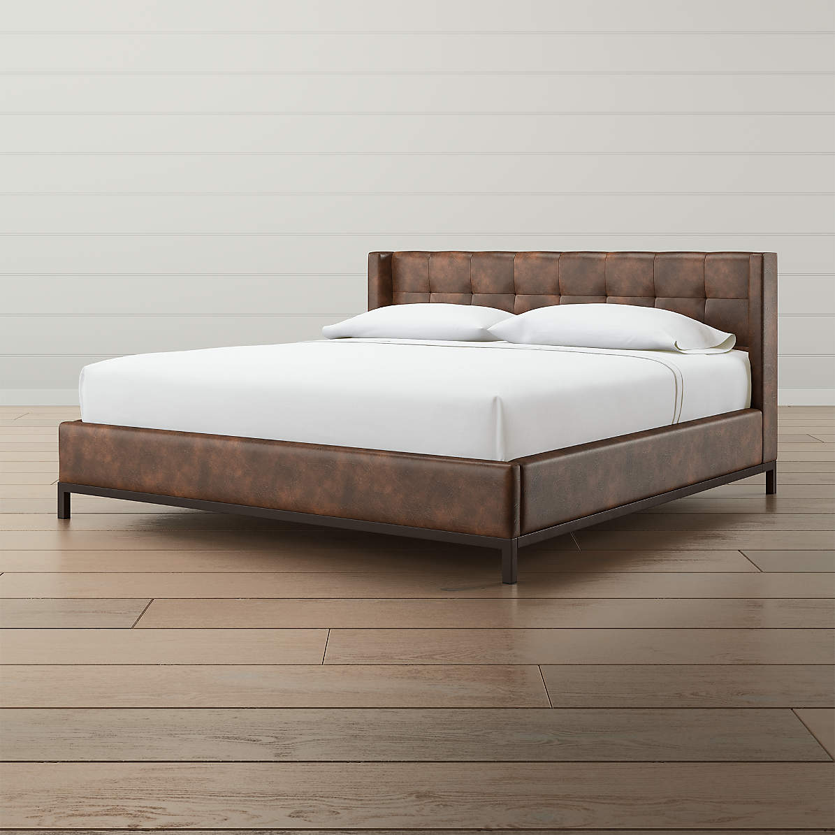 Maxwell King Leather Tufted BedKing