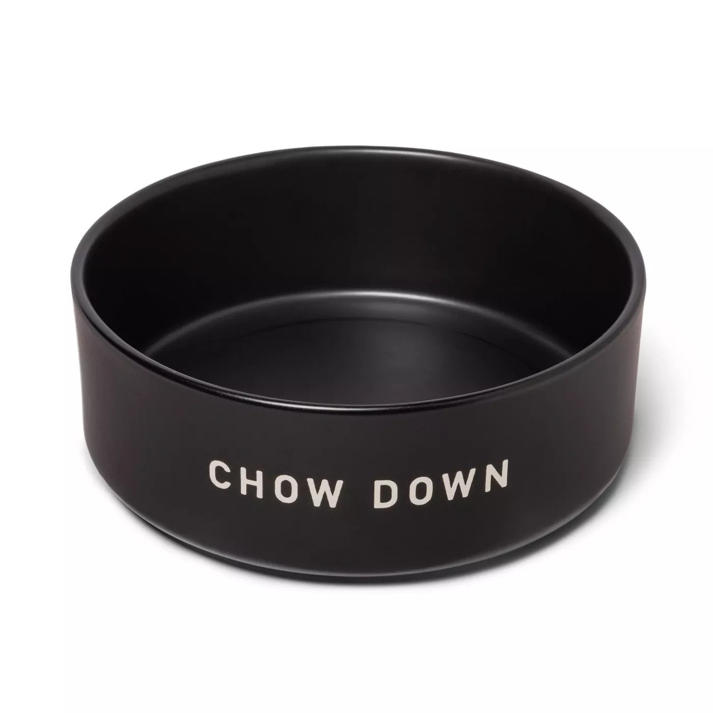 6Cup Dog Bowl With Resist Pattern Matte Black Boots & Barkley