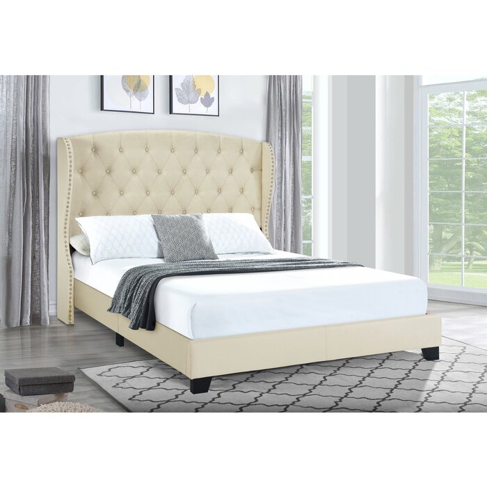 Hiller Wing Upholstered Standard BedKing