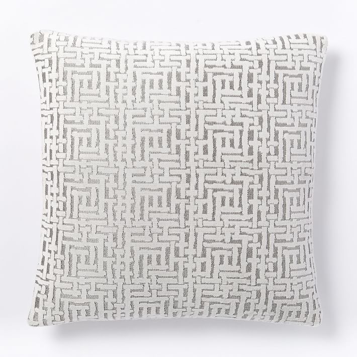 Allover Crosshatch Jacquard Velvet Pillow Covers